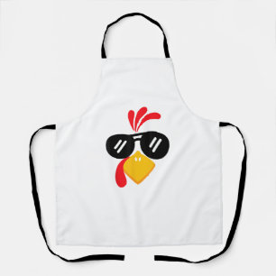 Funny Turkey Face Thanksgiving Cute Boys Girls Sun Apron