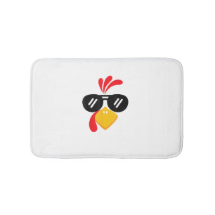 Funny Turkey Face Thanksgiving Cute Boys Girls Sun Bath Mat