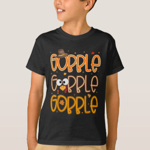 Funny Turkey Face Thanksgiving Gobble Shirts Holid