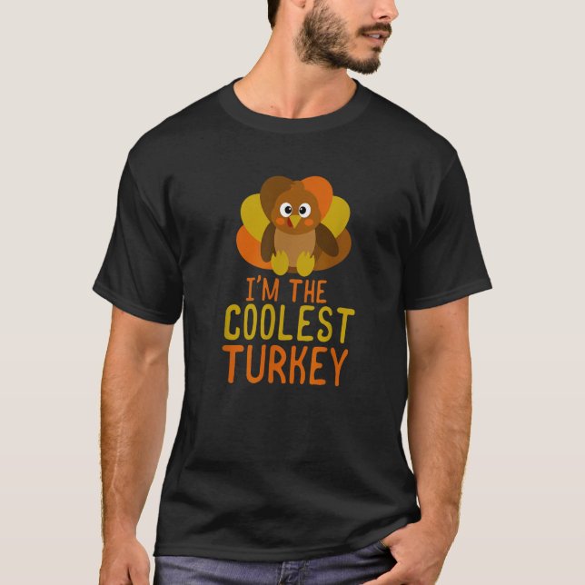 Funny Turkey Family Matching Thanksgiving T Shirt (Front)
