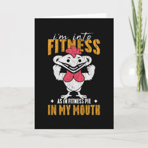 Funny Turkey Food Lover Family Kids Thanksgiving Card