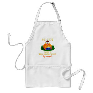 Funny Turkey Realises It's Thanksgiving! Custom  Standard Apron