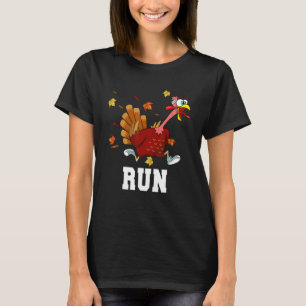 Funny Turkey Run Costume Thanksgiving Running Turk T-Shirt