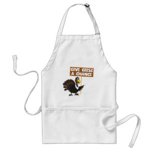 Funny Turkey spoof peace Standard Apron