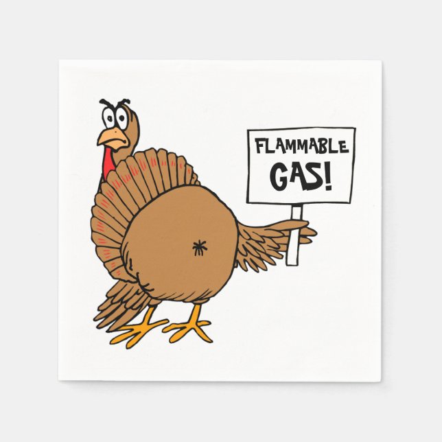 Funny Turkey T-shirts Napkin (Front)