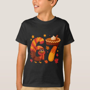 Funny Turkey Thanksgiving 67 Meme Six Seven  T-Shirt