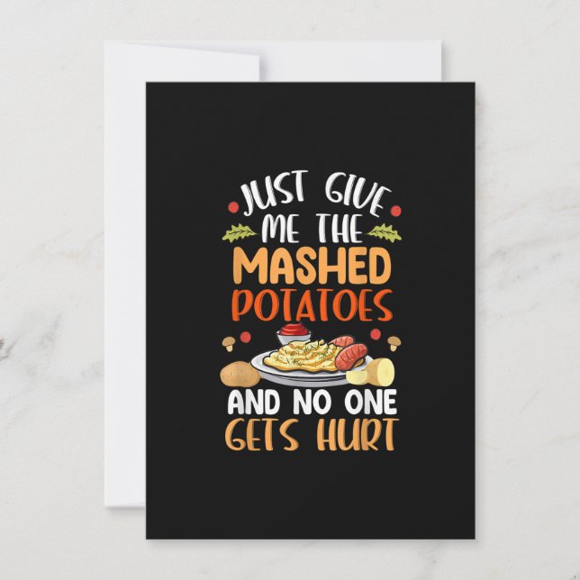 Funny Turkey Thanksgiving Vegan For Kids Womens Me Invitation (Front)