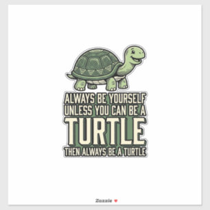 Funny Turtle Be Yourself Vintage Shirt Design_1
