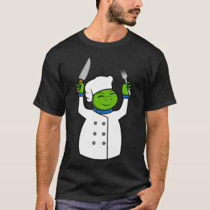 Funny Turtle Chef Cook Christmas Birthday space bi T-Shirt