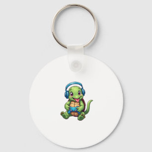 Funny Turtle Gamer Gaming Turtles Video Game (1) Key Ring