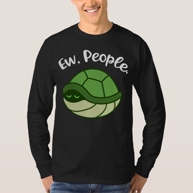 Funny Turtle Gifts Men Introvert Gift Introvert T-Shirt (Front)