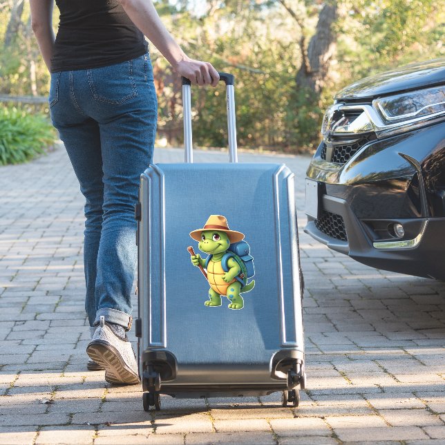 Funny Turtle Hiking Graphic Camping Lover Adventur (Suitcase Insitu)