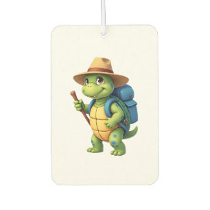 Funny Turtle Hiking Graphic Camping Lover Adventur Car Air Freshener