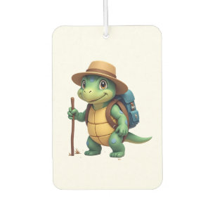 Funny Turtle Hiking Graphic Camping Lover Adventur Car Air Freshener
