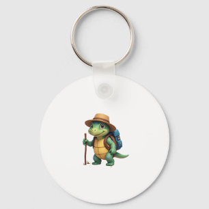 Funny Turtle Hiking Graphic Camping Lover Adventur Key Ring