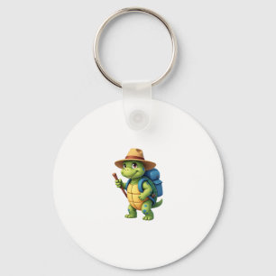 Funny Turtle Hiking Graphic Camping Lover Adventur Key Ring