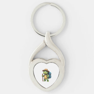 Funny Turtle Hiking Graphic Camping Lover Adventur Key Ring