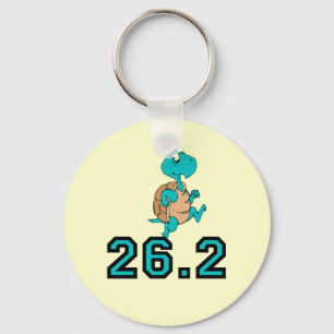 Funny turtle marathon key ring