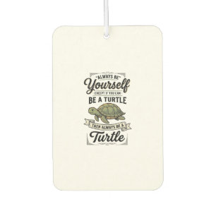 Funny Turtle Quote Vintage Engraving Design (2)_1 Car Air Freshener