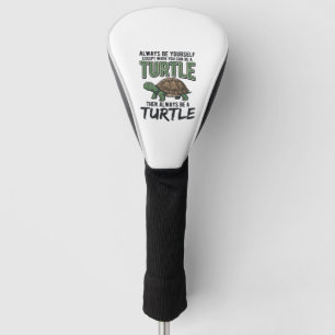 Funny Turtle Quote Vintage Vector Design_1 Golf Head Cover