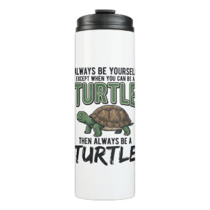 Funny Turtle Quote Vintage Vector Design_1 Thermal Tumbler