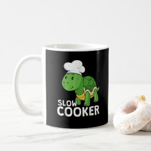 Funny Turtle Slow Cooker Chef Cooking Tortoise Coffee Mug