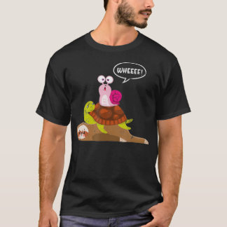 Funny Turtle Snail Zoo Animal Gift Lazy Sloth  T-Shirt