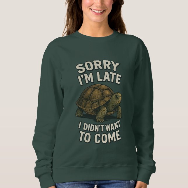 Funny Turtle Sweatshirt  (Front)