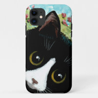 Funny Tuxedo Cat Creationarts Case-Mate iPhone Cas