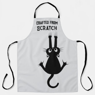 Funny Tuxedo Cat Made From Scratch Apron