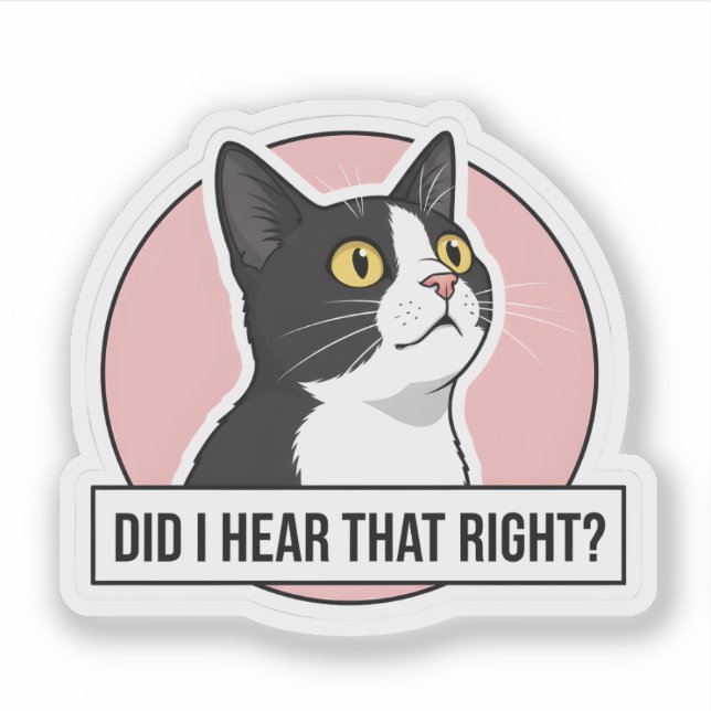 Funny Tuxedo Cat Meme - Sarcastic Office Decor (Front)