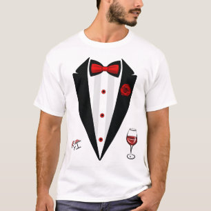 Funny Tuxedo Costume Valentine's Day Formal Tux  T-Shirt