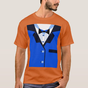 Funny Tuxedo Dinner Jacket Blue Black Bowtie Meat T-Shirt
