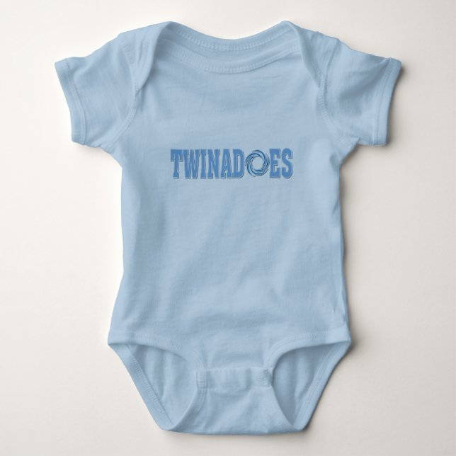 Funny Twins Baby Bodysuit (Front)