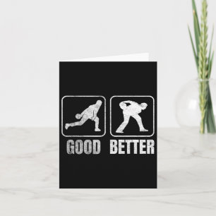 Funny Two Handed Bowling Bowler Men Women Kids Card