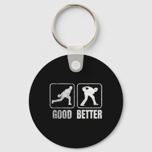 Funny Two Handed Bowling Bowler Men Women Kids  Key Ring