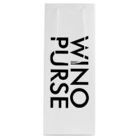 Funny Type Wino's Purse Tote Wine Gift Bag