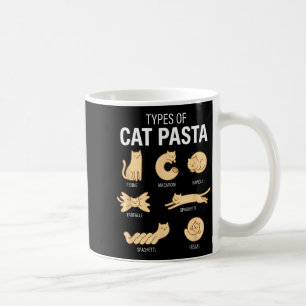 Funny Types Of Cat Pasta Cute Kawaii Cat Lover Men Coffee Mug
