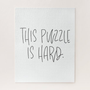 Funny Typographic This Puzzle is Hard