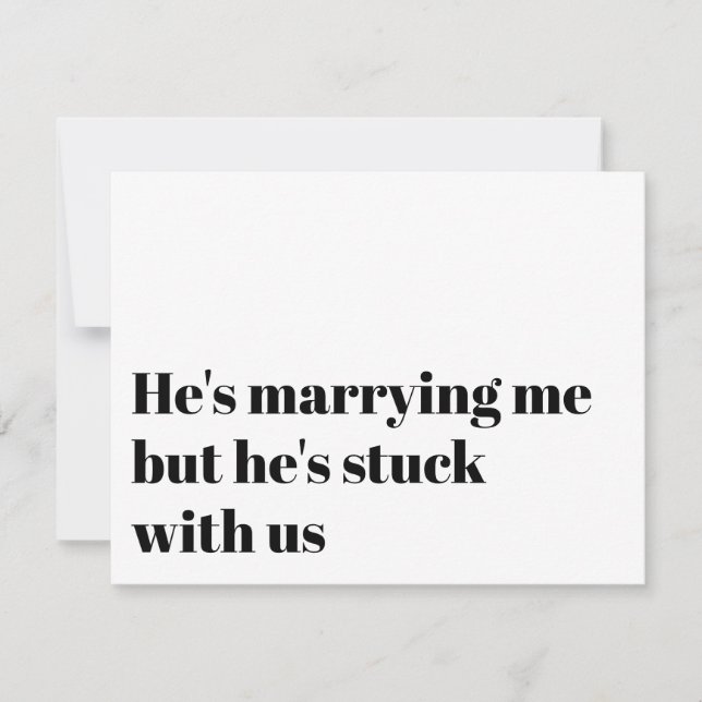 Funny Typography Bridesmaid Proposal Invitation (Front)