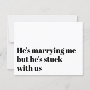 Funny Typography Bridesmaid Proposal Invitation