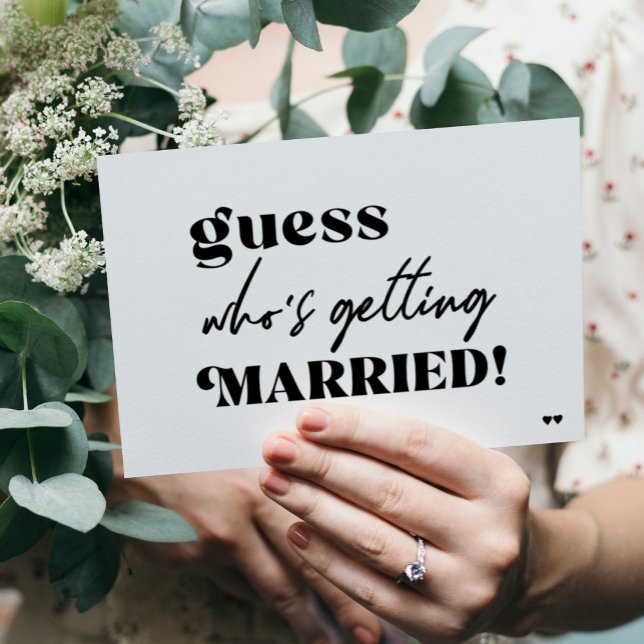 Funny typography modern casual wedding invitation (Creator Uploaded)