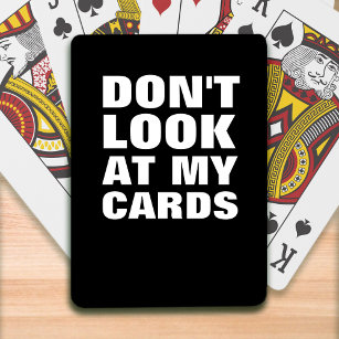 Funny Typography Playing Cards
