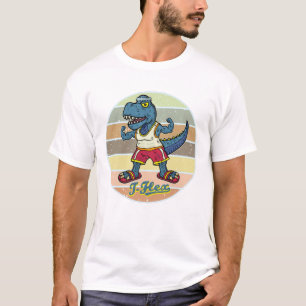 Funny Tyrannosaurus Rex T-Flex Workout Retro Cool T-Shirt