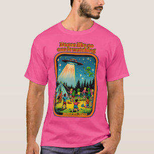 Funny Ufo Abduction 70S 80S Retro Alien Retro Vint T-Shirt