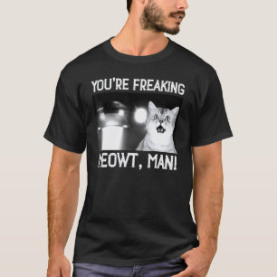 Funny UFO Cat Lover Mountain Camping Crew Kitty Be T-Shirt