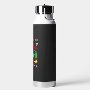 Funny Ugly All I Want For Christmas Is A Sea Turtl Water Bottle