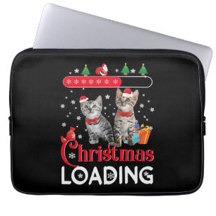Funny Ugly Christmas Cat Laptop Sleeve