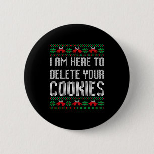 Funny Ugly Christmas Sweater Computer Geek Christm 6 Cm Round Badge