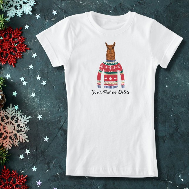 Funny Ugly Christmas Sweater Cute Llama Lover (Creator Uploaded)